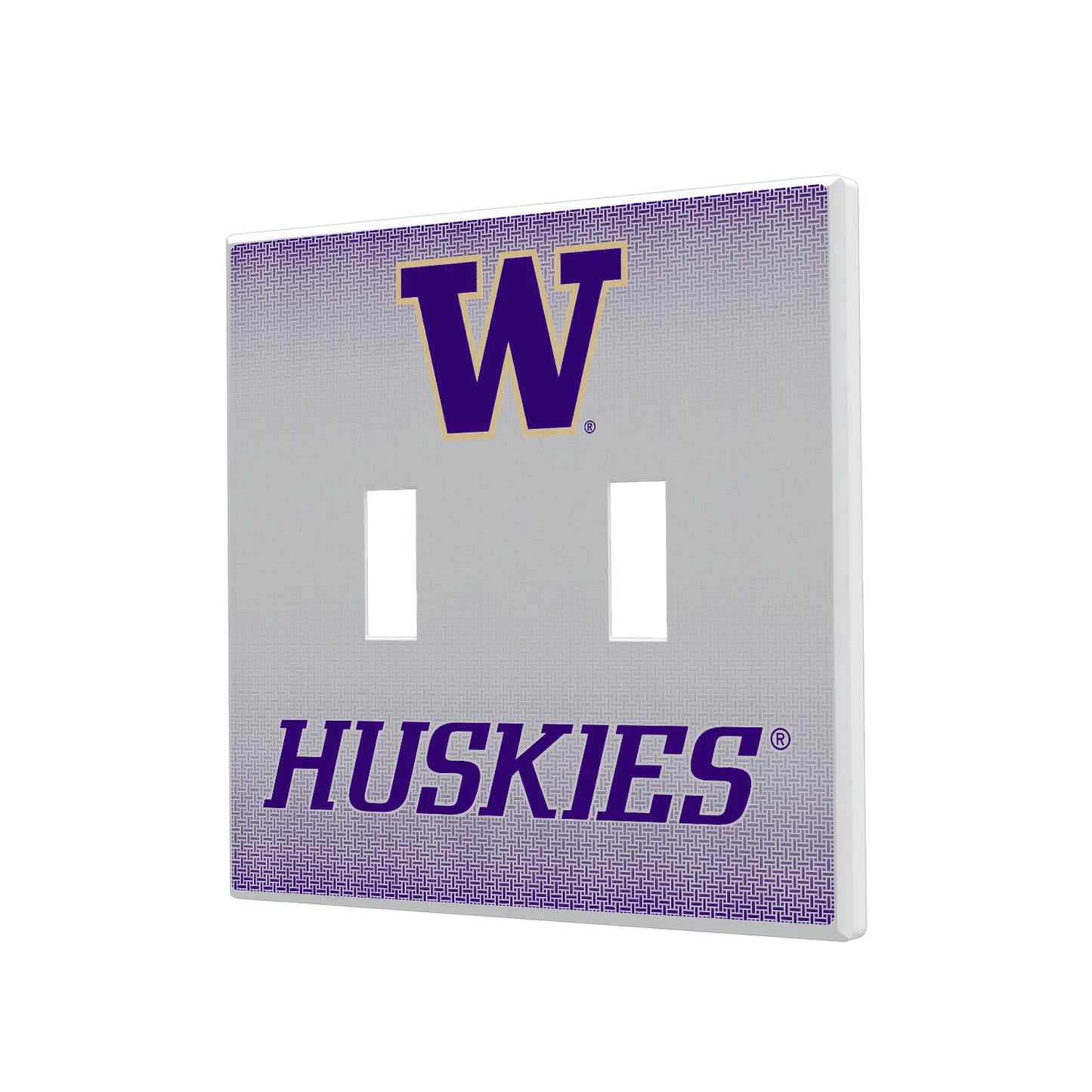 University of Washington Huskies Linen Hidden-Screw Light Switch Plate
