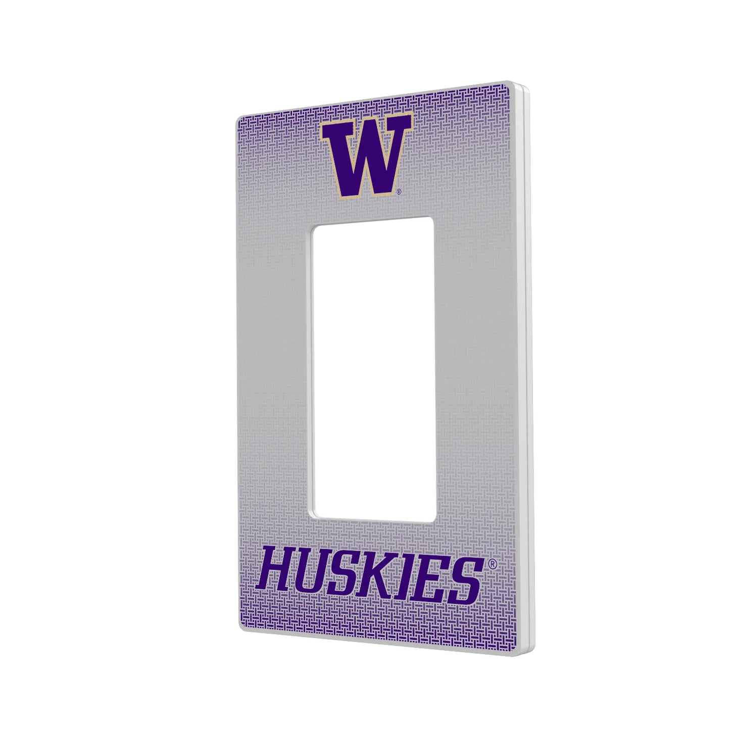 University of Washington Huskies Linen Hidden-Screw Light Switch Plate