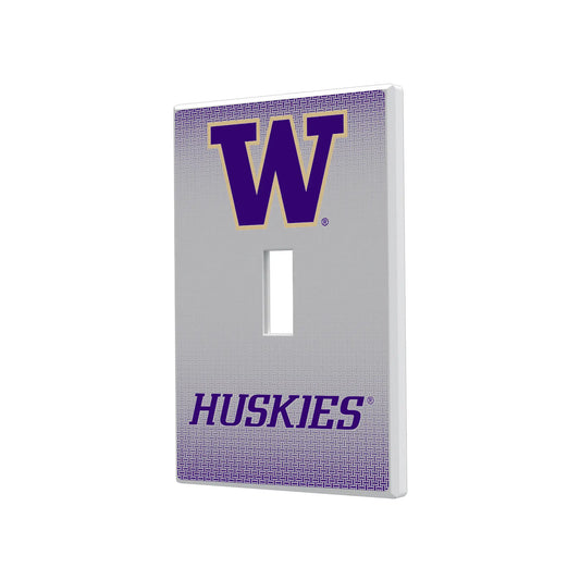 University of Washington Huskies Linen Hidden-Screw Light Switch Plate