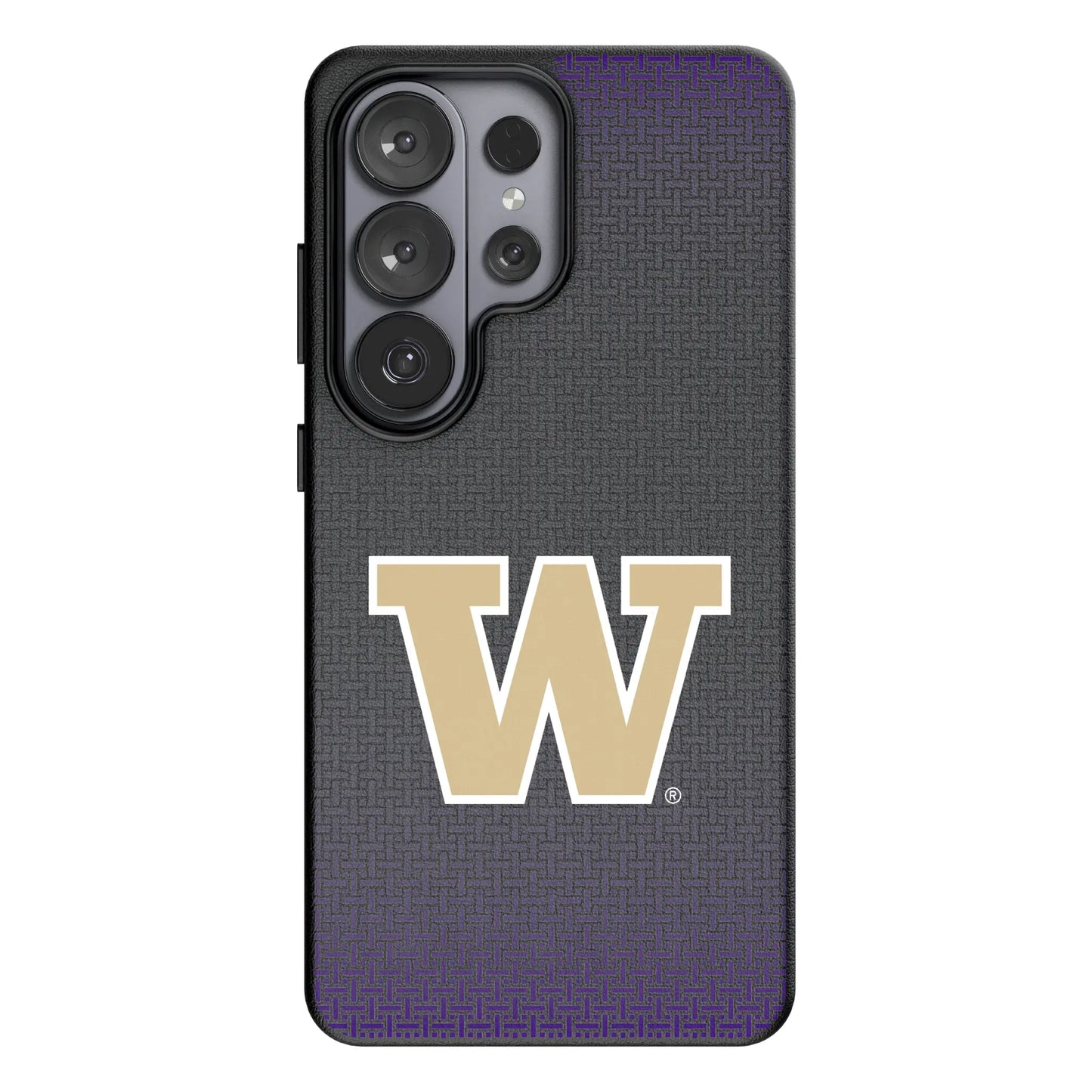 University of Washington Huskies Linen MagSafe Compatible Phone Case for Samsung Galaxy