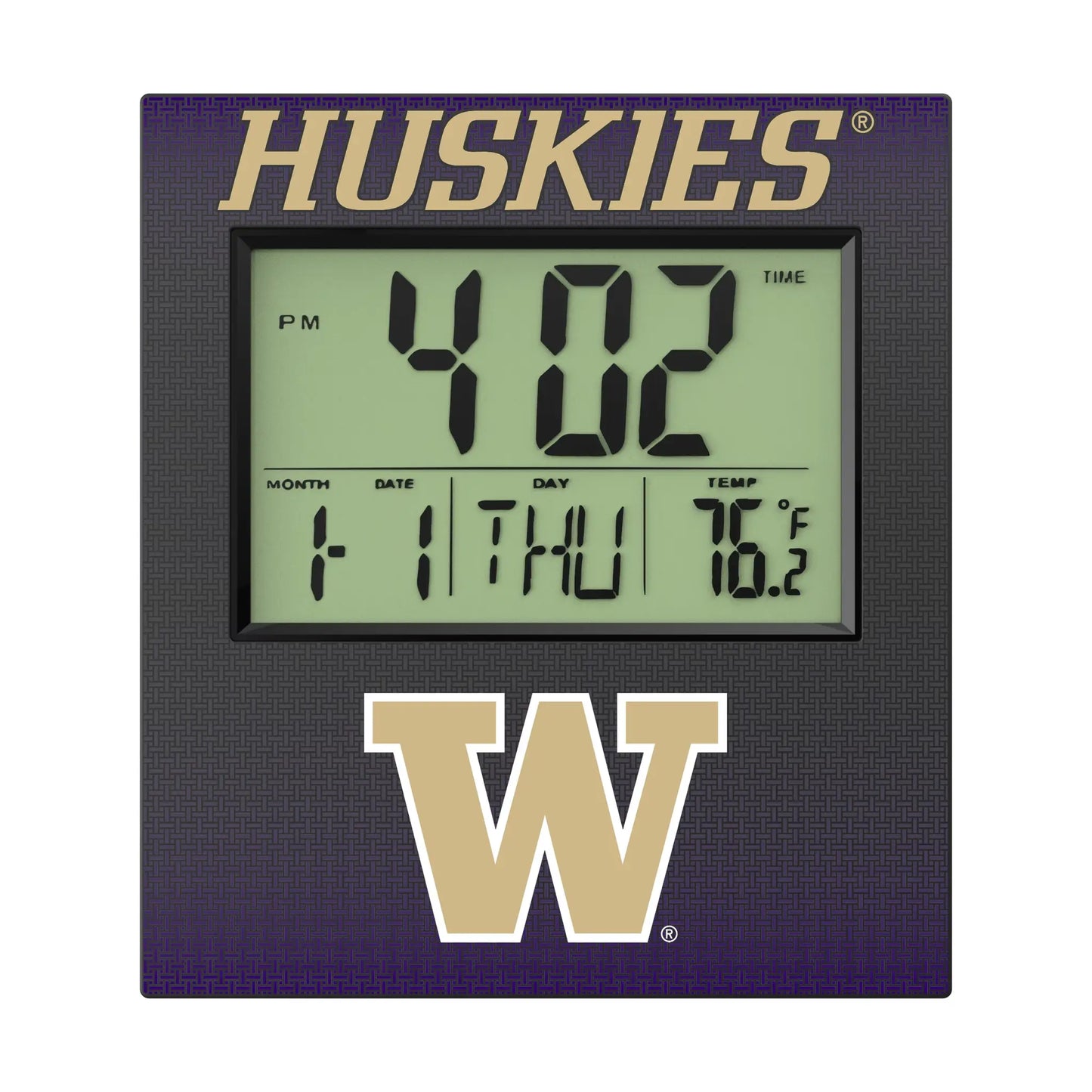 University of Washington Huskies Linen Wall Clock