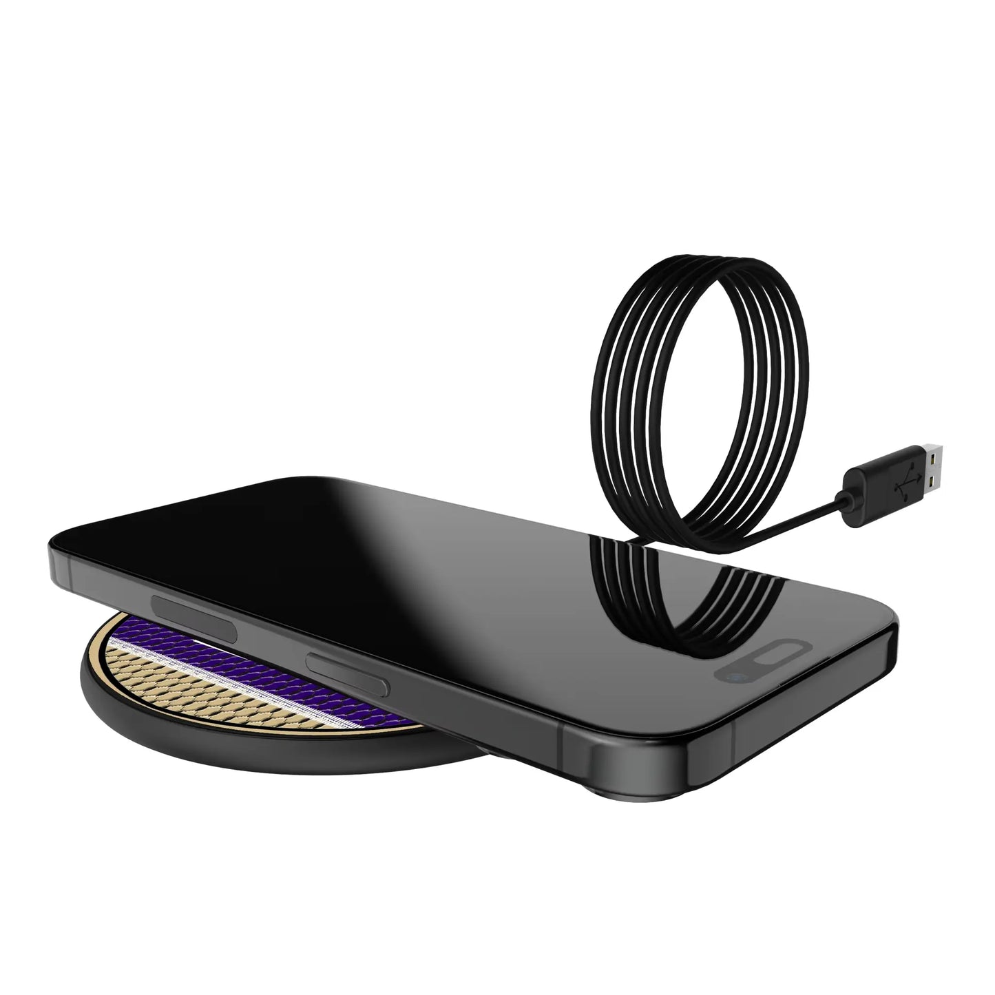 University of Washington Huskies Mesh 15-Watt Wireless Charger