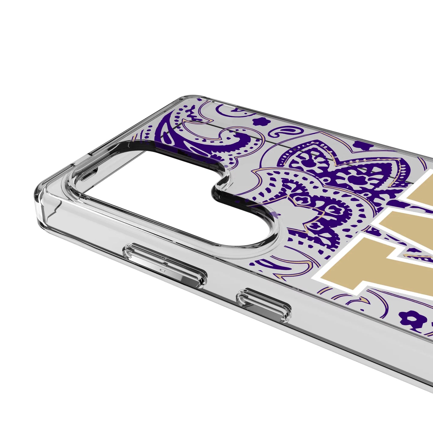 University of Washington Huskies Paisley Clear Phone Case for Samsung Galaxy