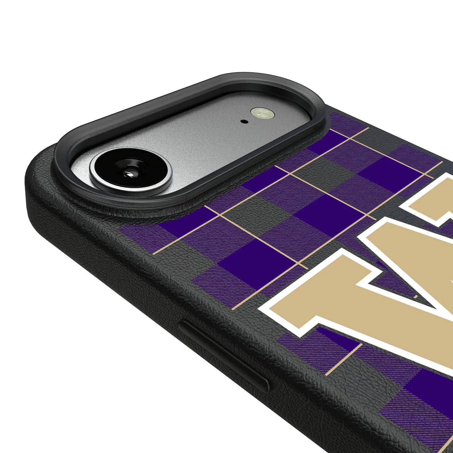 University of Washington Huskies Plaid MagSafe Compatible Phone Case for Apple iPhone