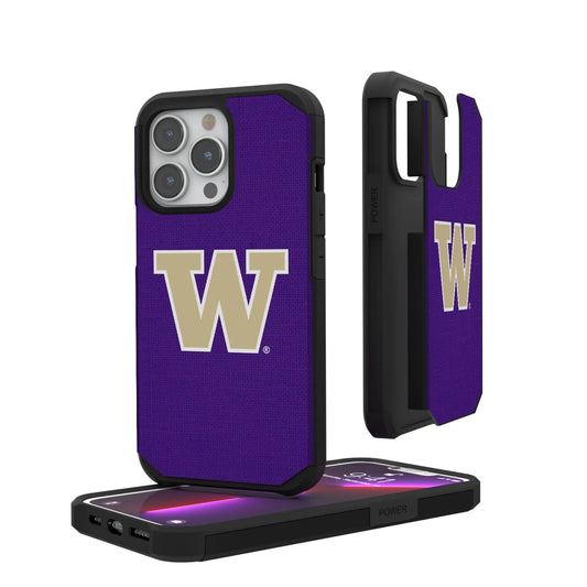 University of Washington Huskies Solid Rugged Phone Case for Apple iPhone