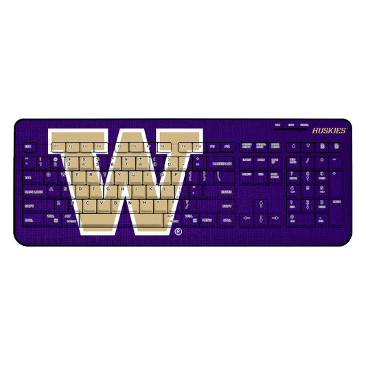 University of Washington Huskies Solid Wireless USB Keyboard
