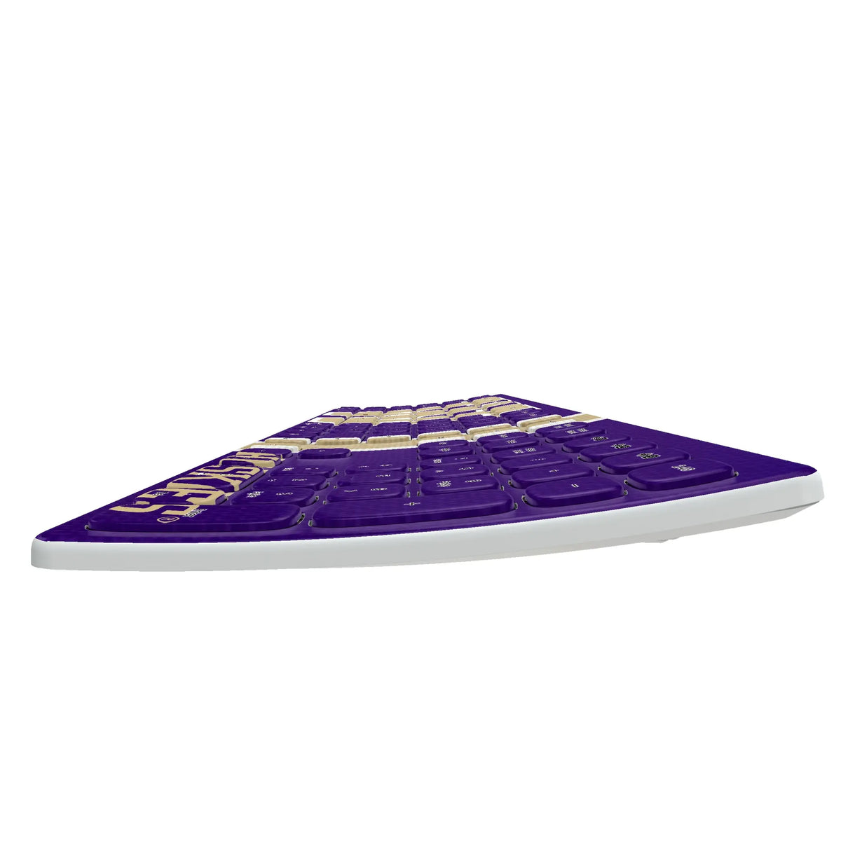 University of Washington Huskies Stripe Curved Wireless Keyboard