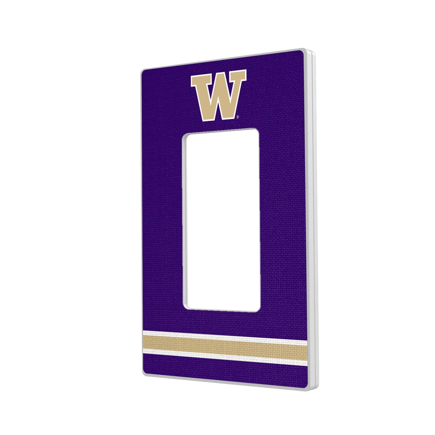 University of Washington Huskies Stripe Hidden-Screw Light Switch Plate