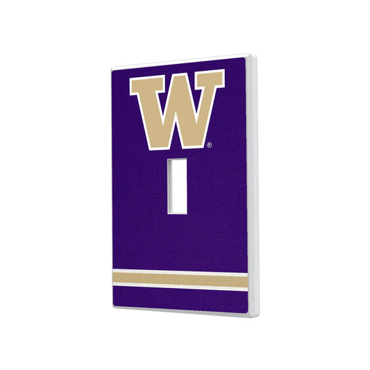 University of Washington Huskies Stripe Hidden-Screw Light Switch Plate