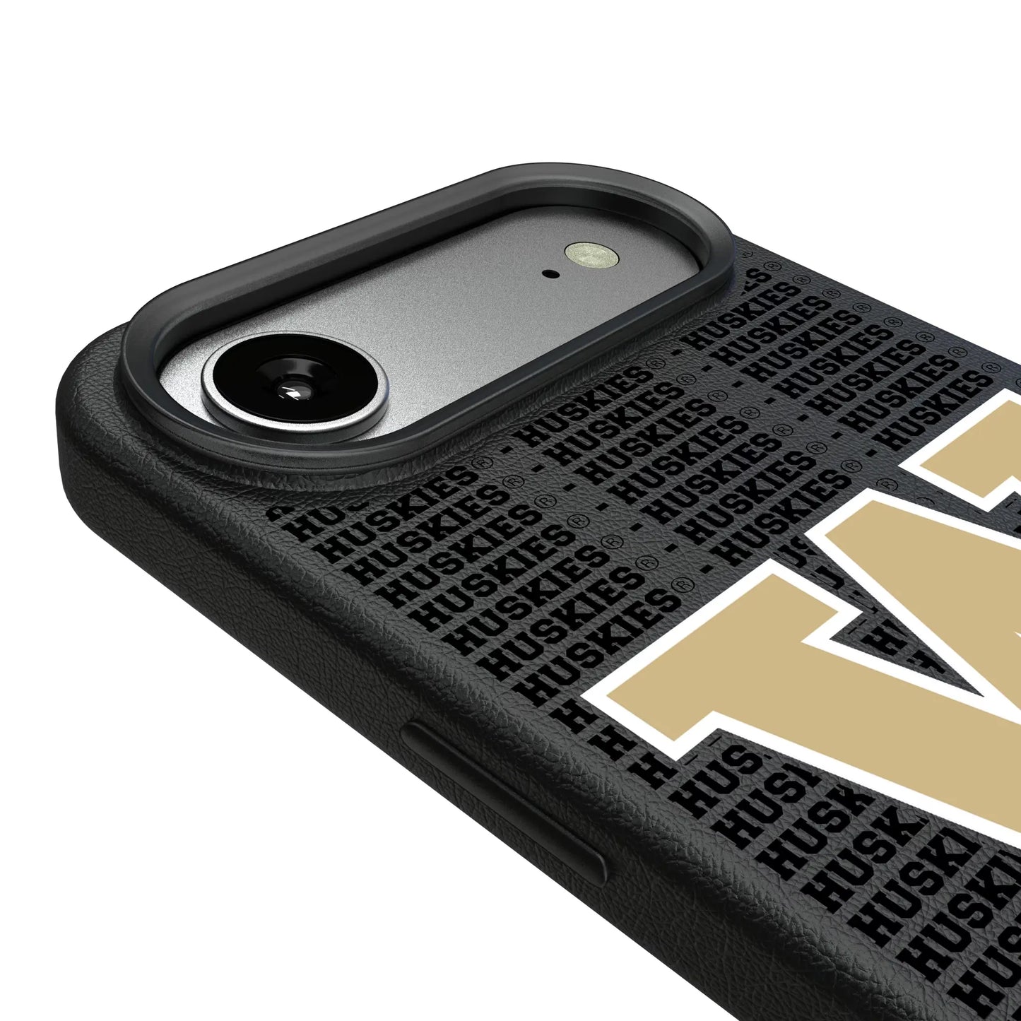 University of Washington Huskies Text Backdrop MagSafe Compatible Phone Case for Apple iPhone