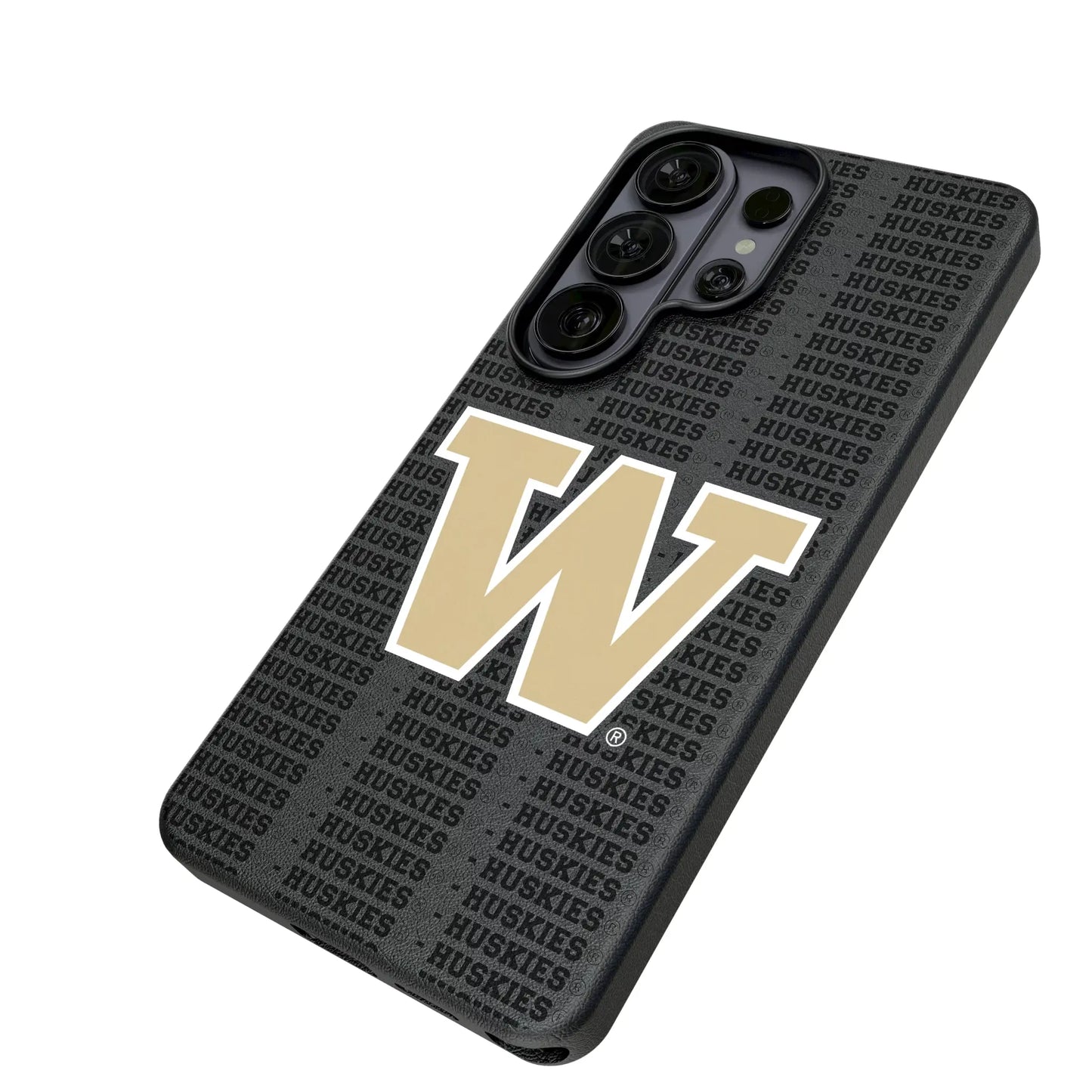University of Washington Huskies Text Backdrop MagSafe Compatible Phone Case for Samsung Galaxy
