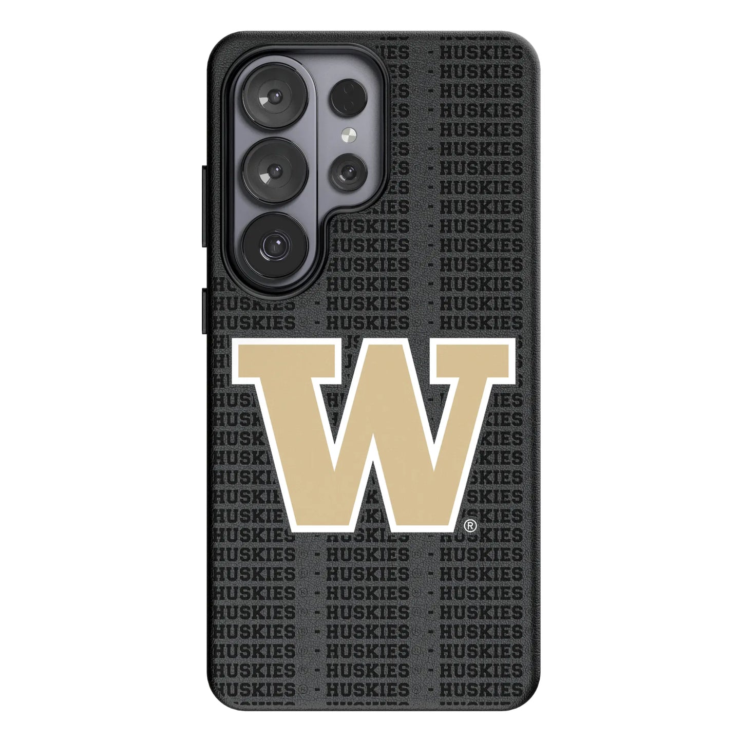 University of Washington Huskies Text Backdrop MagSafe Compatible Phone Case for Samsung Galaxy