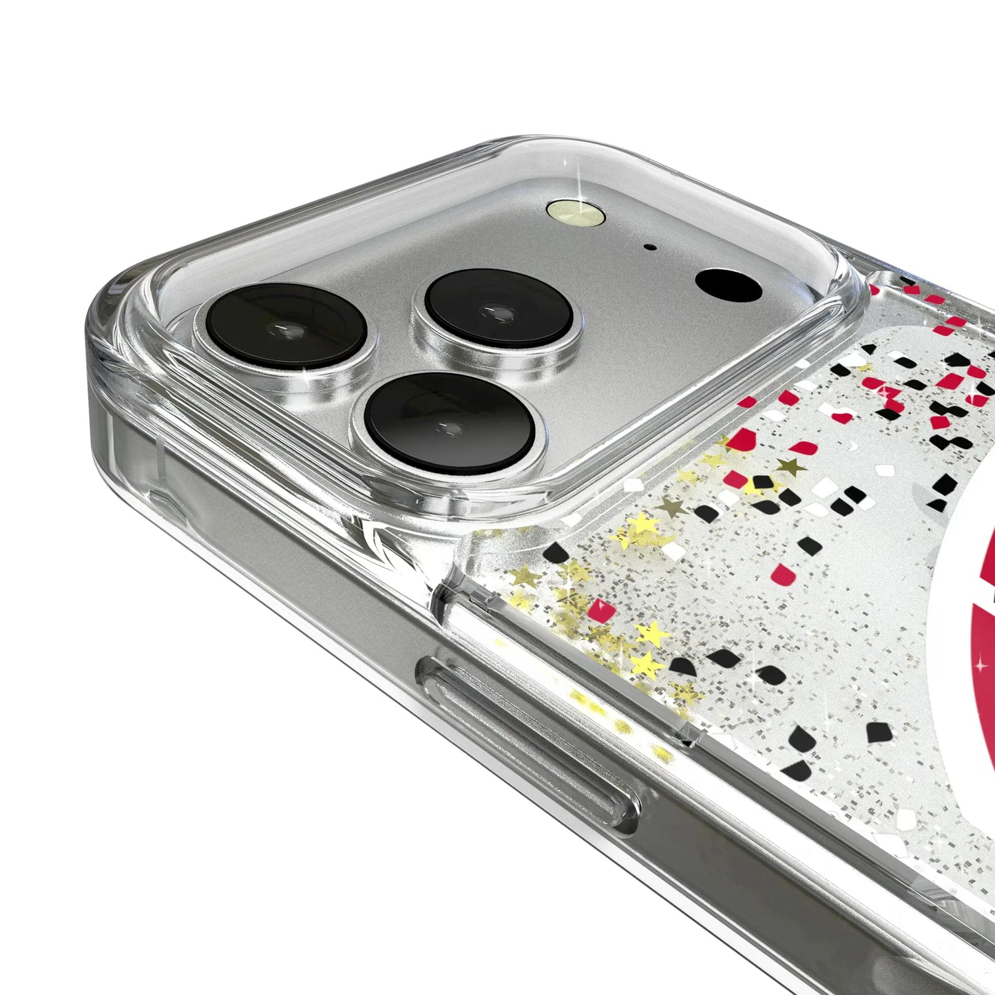 University of Wisconsin Badgers Confetti Glitter Phone Case for Apple iPhone