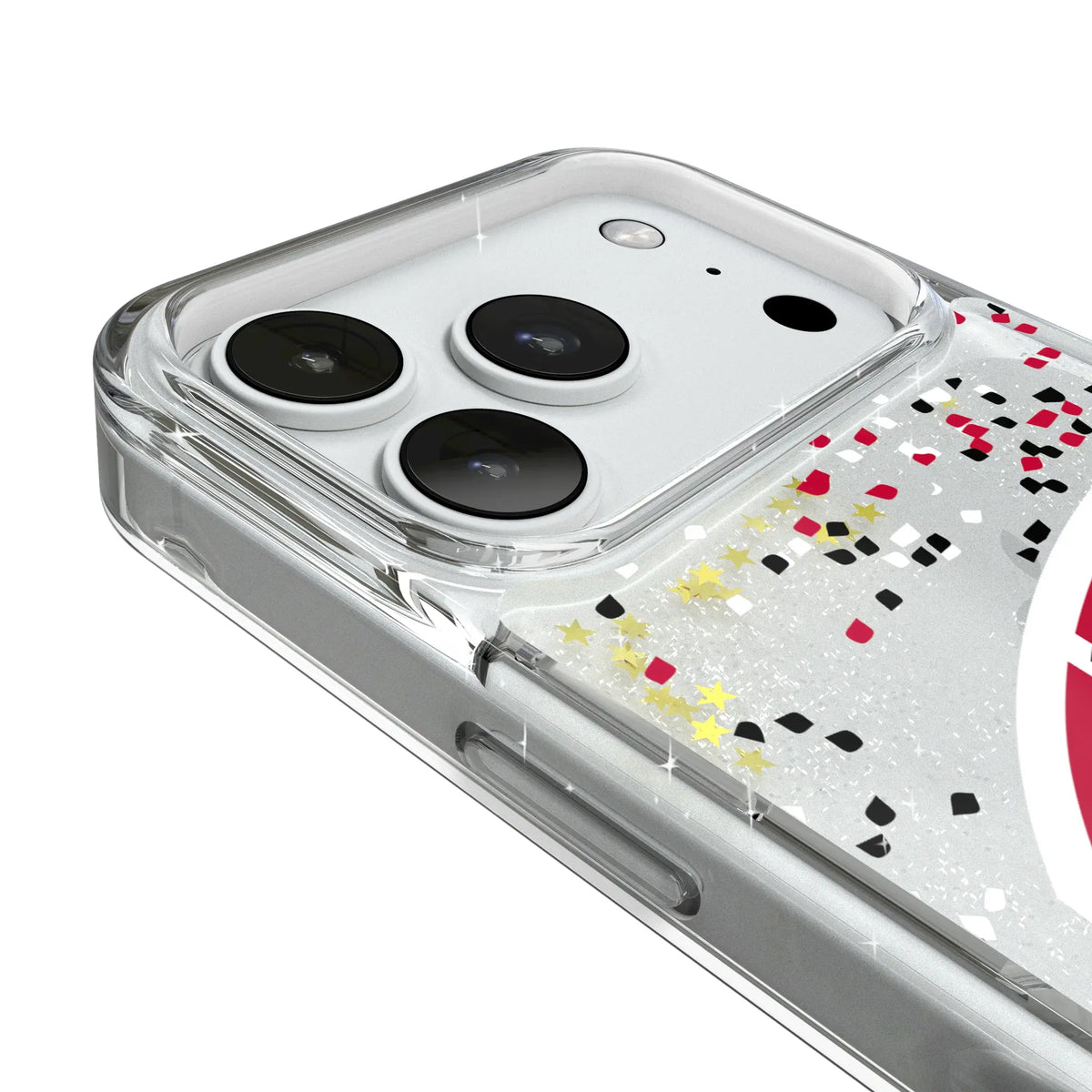 University of Wisconsin Badgers Confetti Glitter Phone Case for Apple iPhone