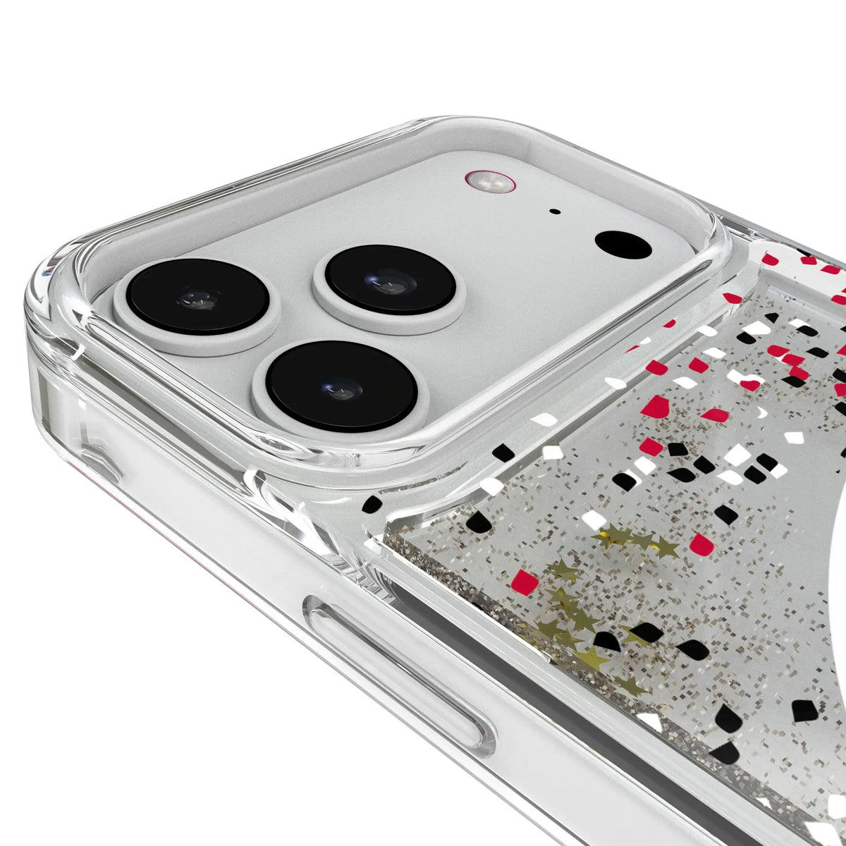 University of Wisconsin Badgers Confetti Glitter Phone Case for Apple iPhone