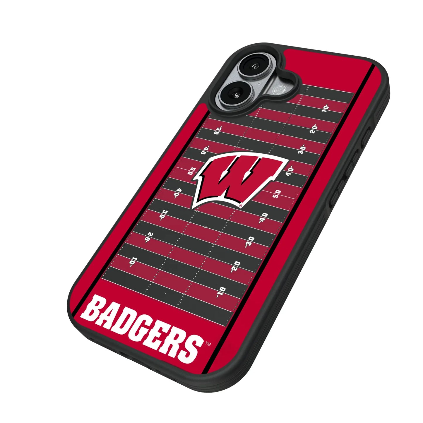 University of Wisconsin Badgers Field Bump Phone Case for Apple iPhone