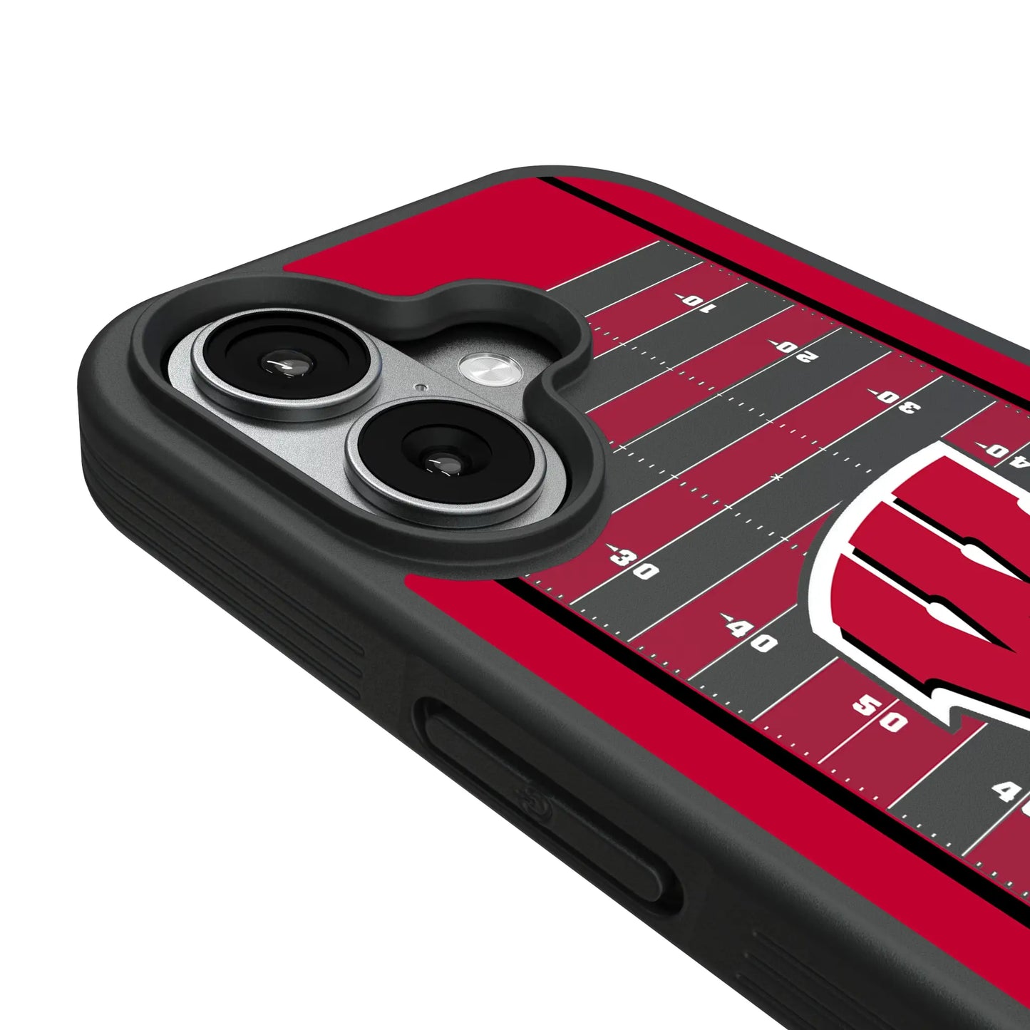 University of Wisconsin Badgers Field Bump Phone Case for Apple iPhone
