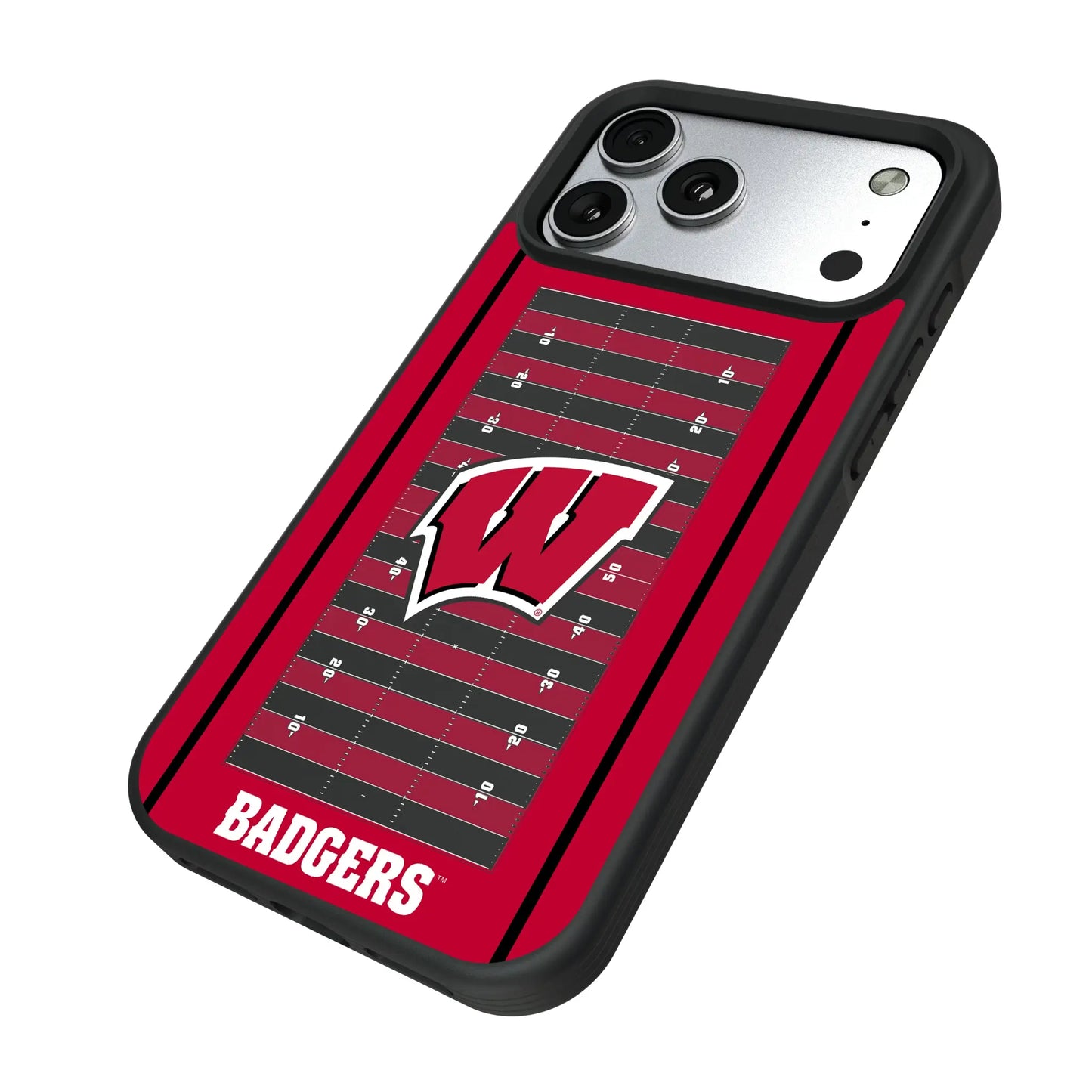 University of Wisconsin Badgers Field Bump Phone Case for Apple iPhone