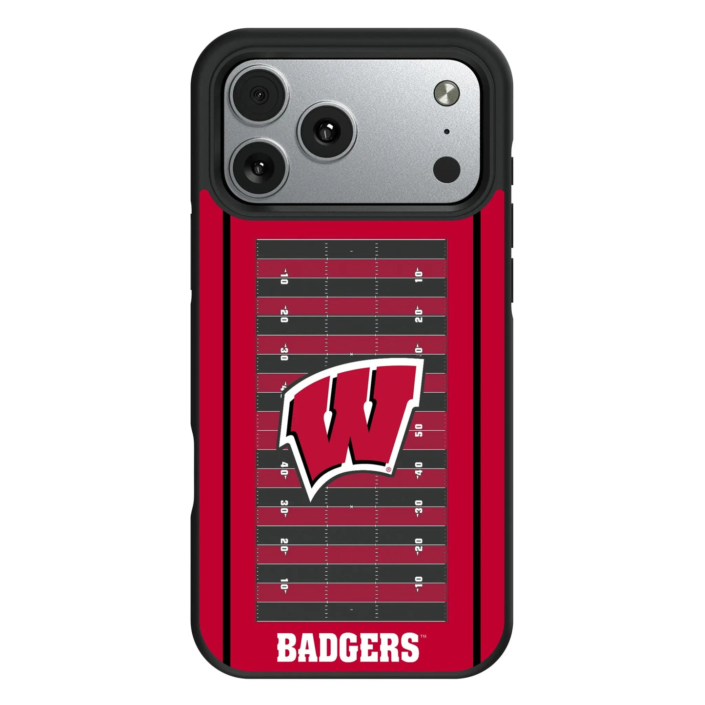 University of Wisconsin Badgers Field Bump Phone Case for Apple iPhone