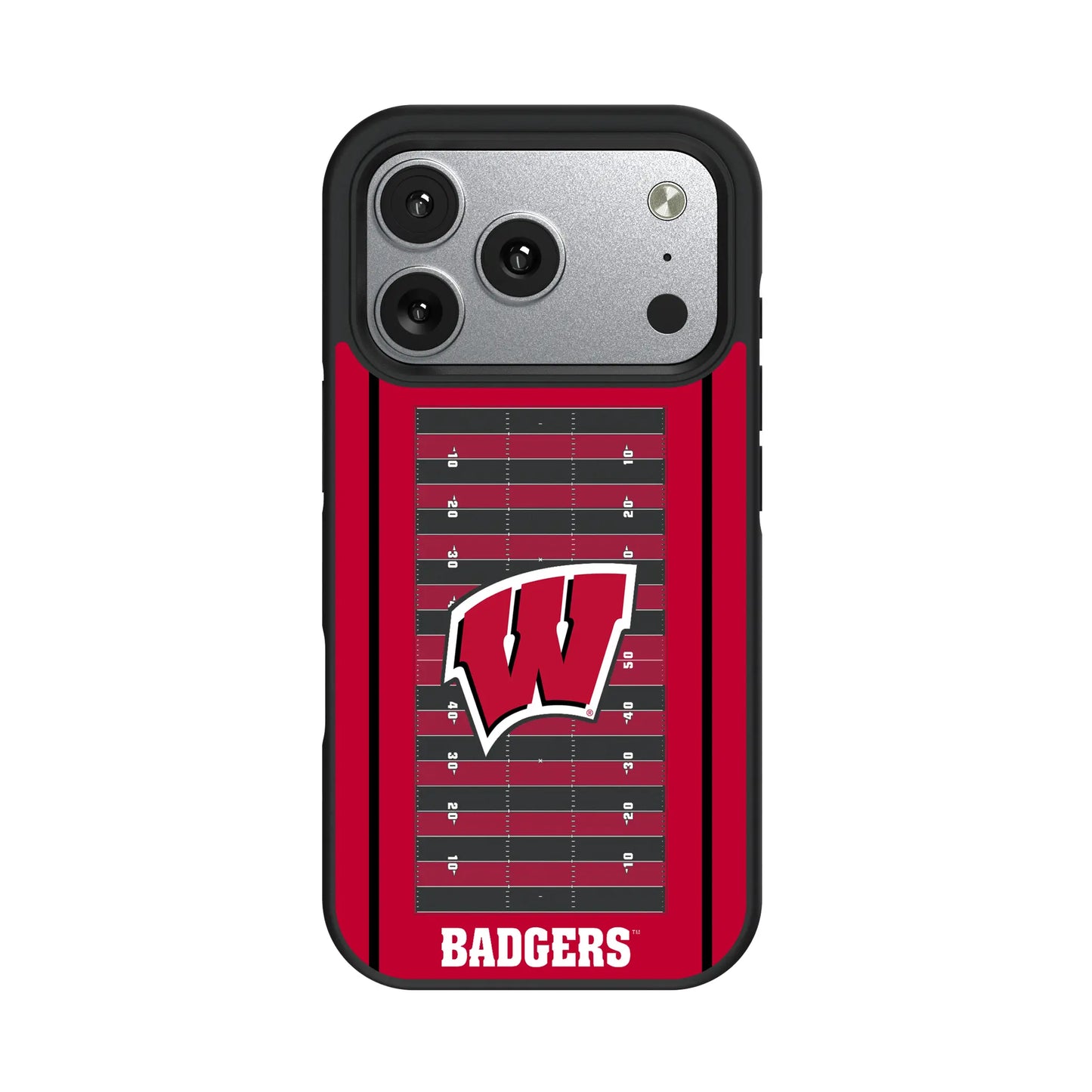 University of Wisconsin Badgers Field Bump Phone Case for Apple iPhone