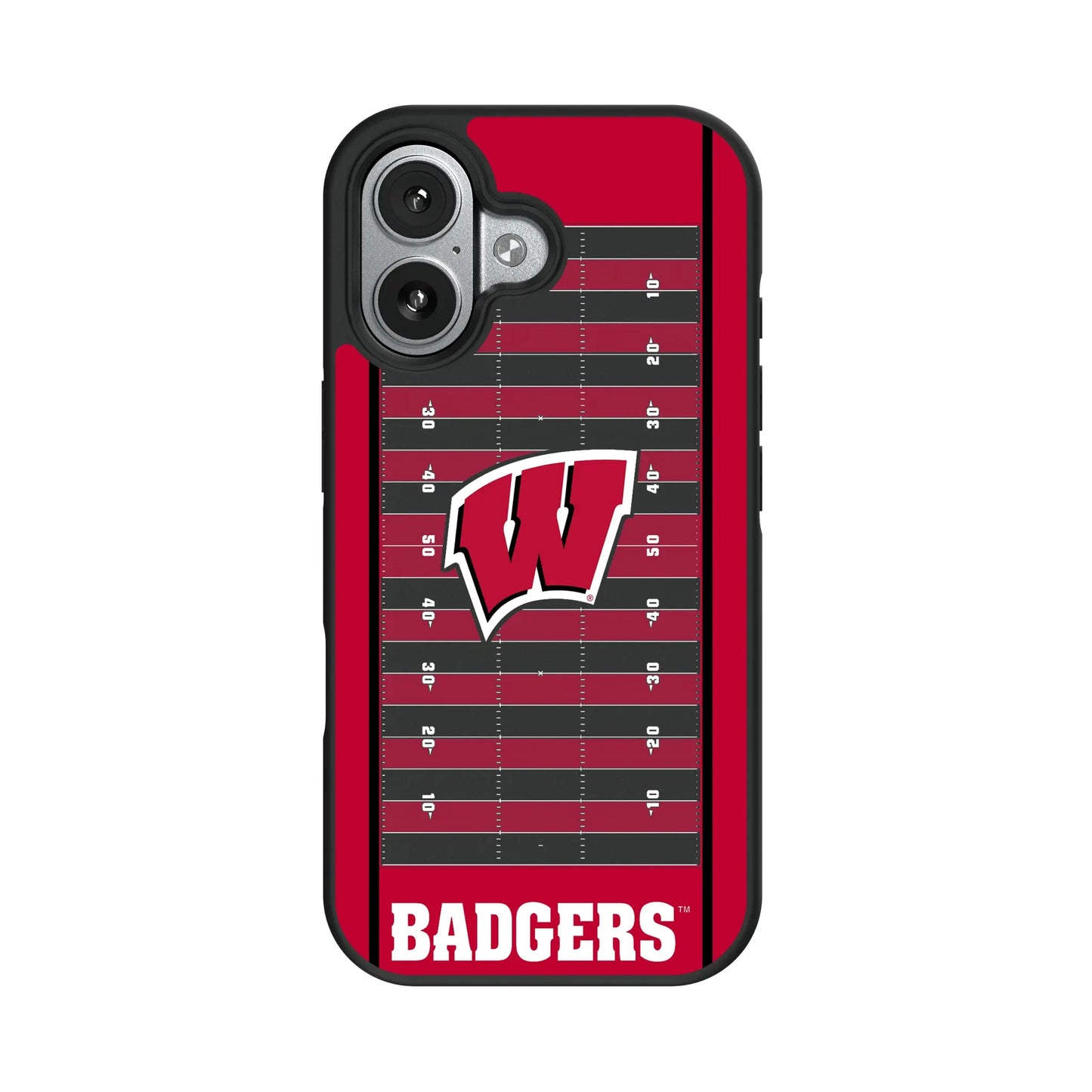 University of Wisconsin Badgers Field Bump Phone Case for Apple iPhone