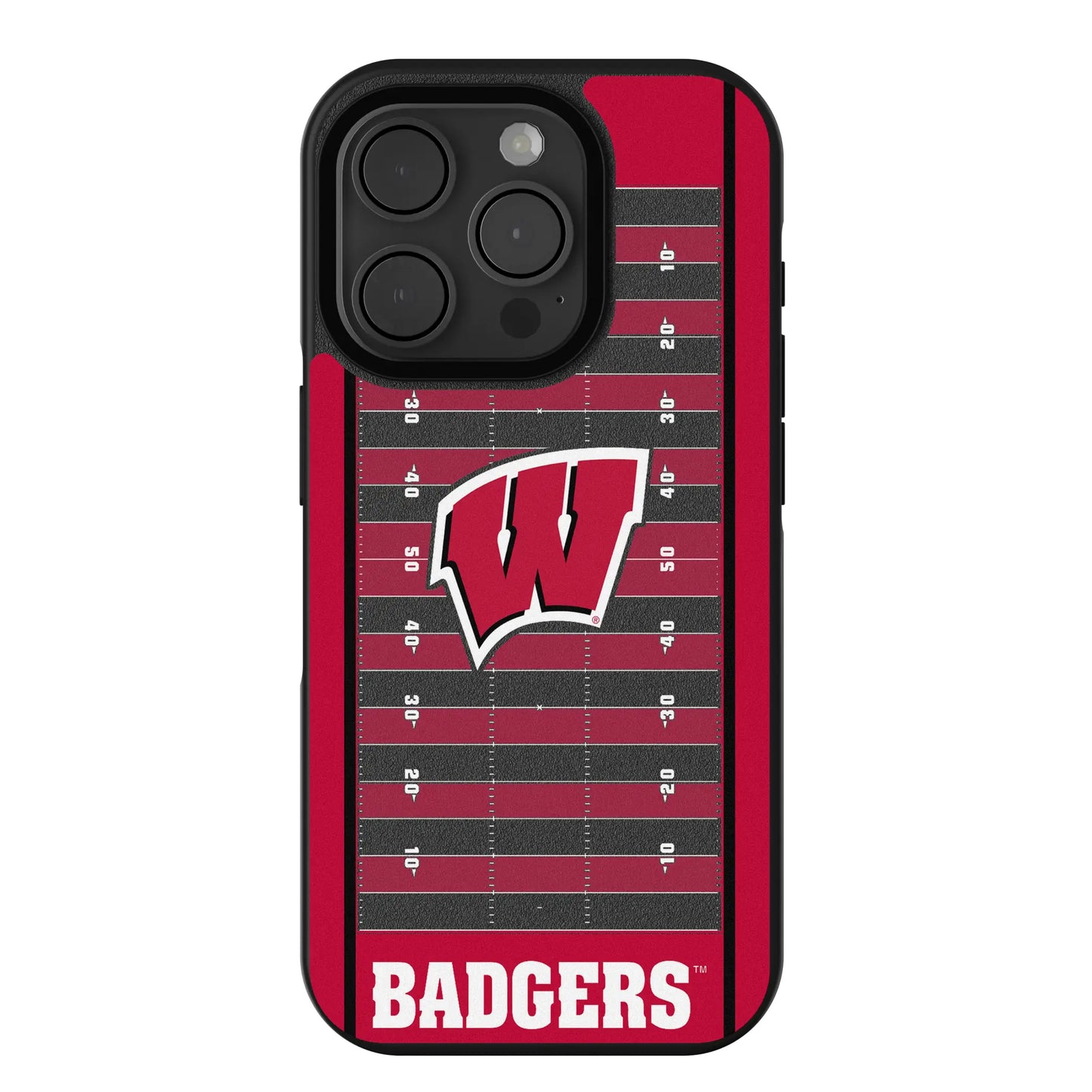 University of Wisconsin Badgers Field Bump Phone Case for Apple iPhone
