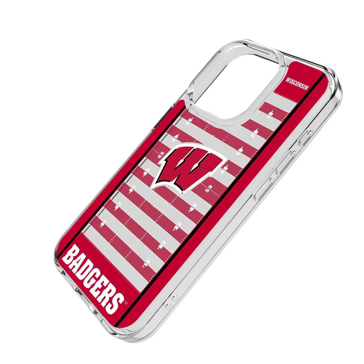 University of Wisconsin Badgers Field Clear Phone Case for Apple iPhone