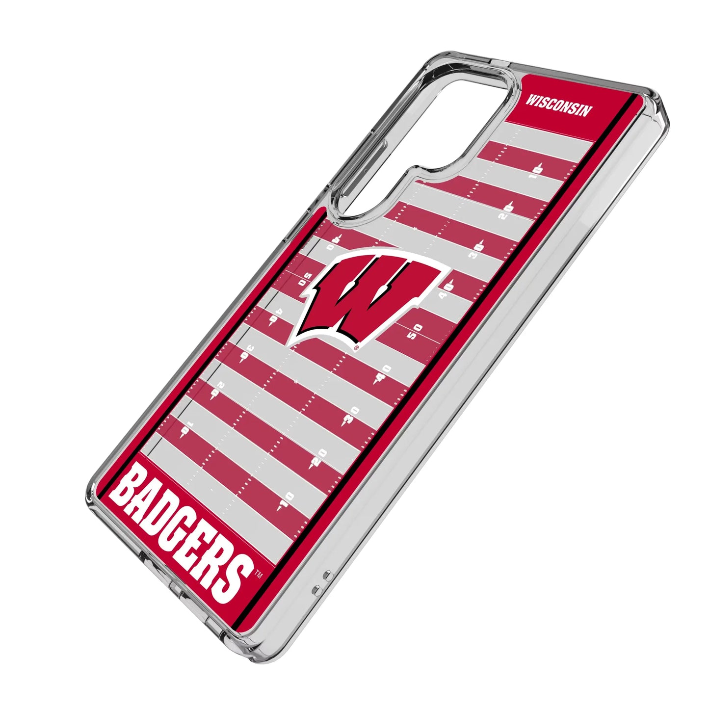 University of Wisconsin Badgers Field Clear Phone Case for Samsung Galaxy