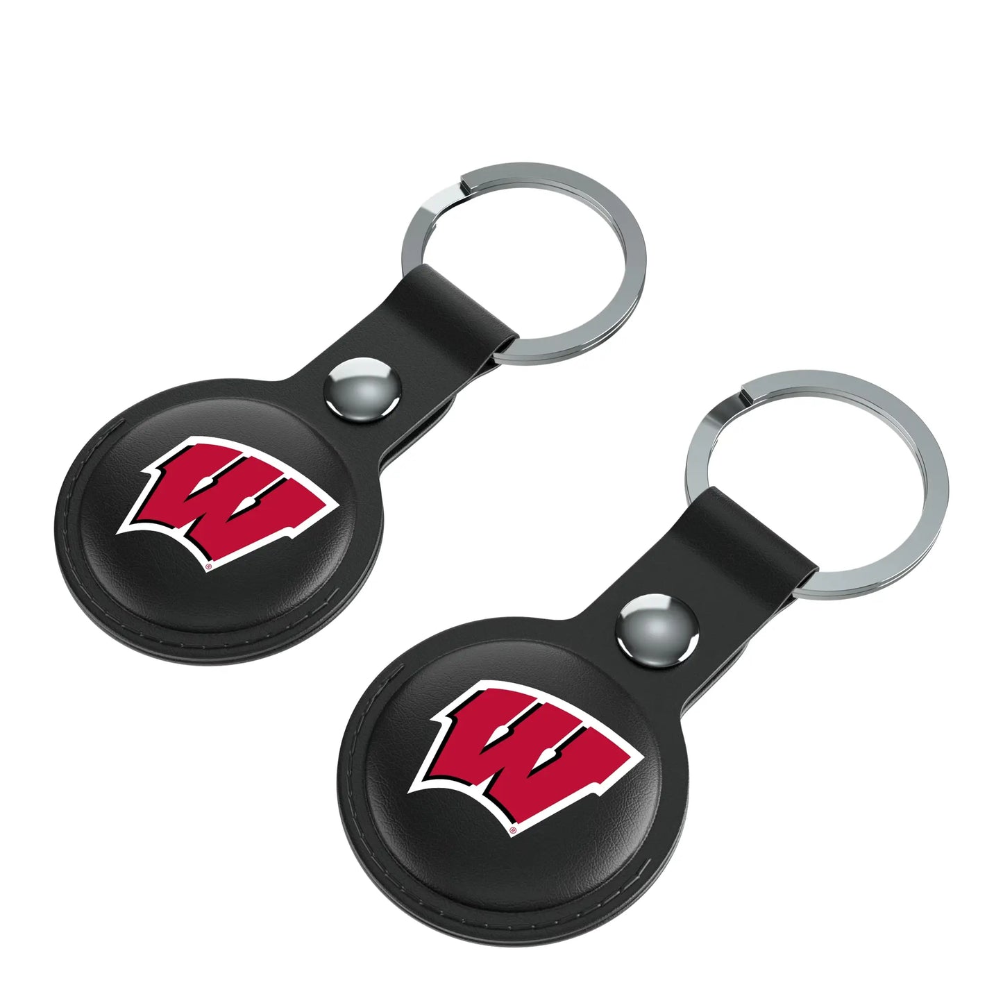 University of Wisconsin Badgers Insignia Black Airtag Holder 2-Pack