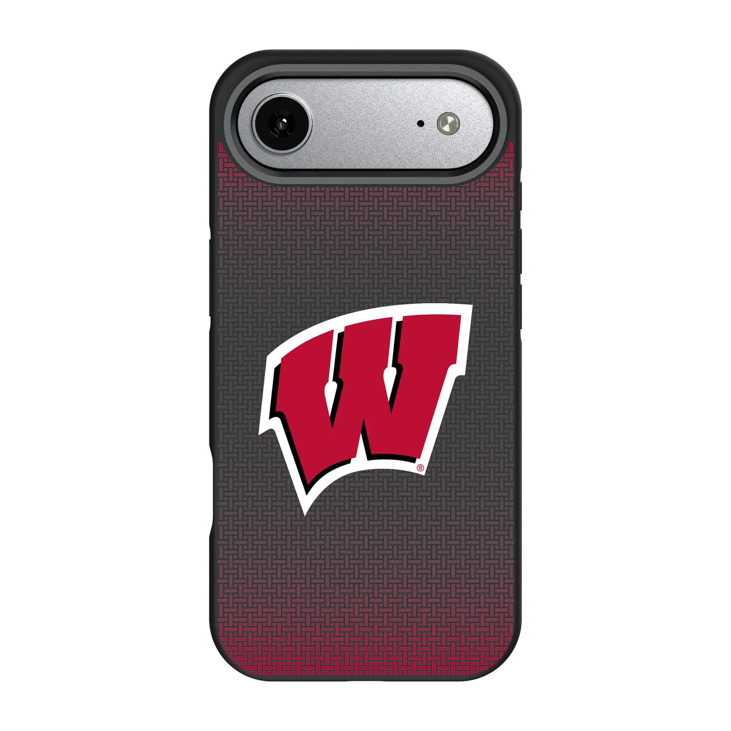 University of Wisconsin Badgers Linen Bump Phone Case for Apple iPhone