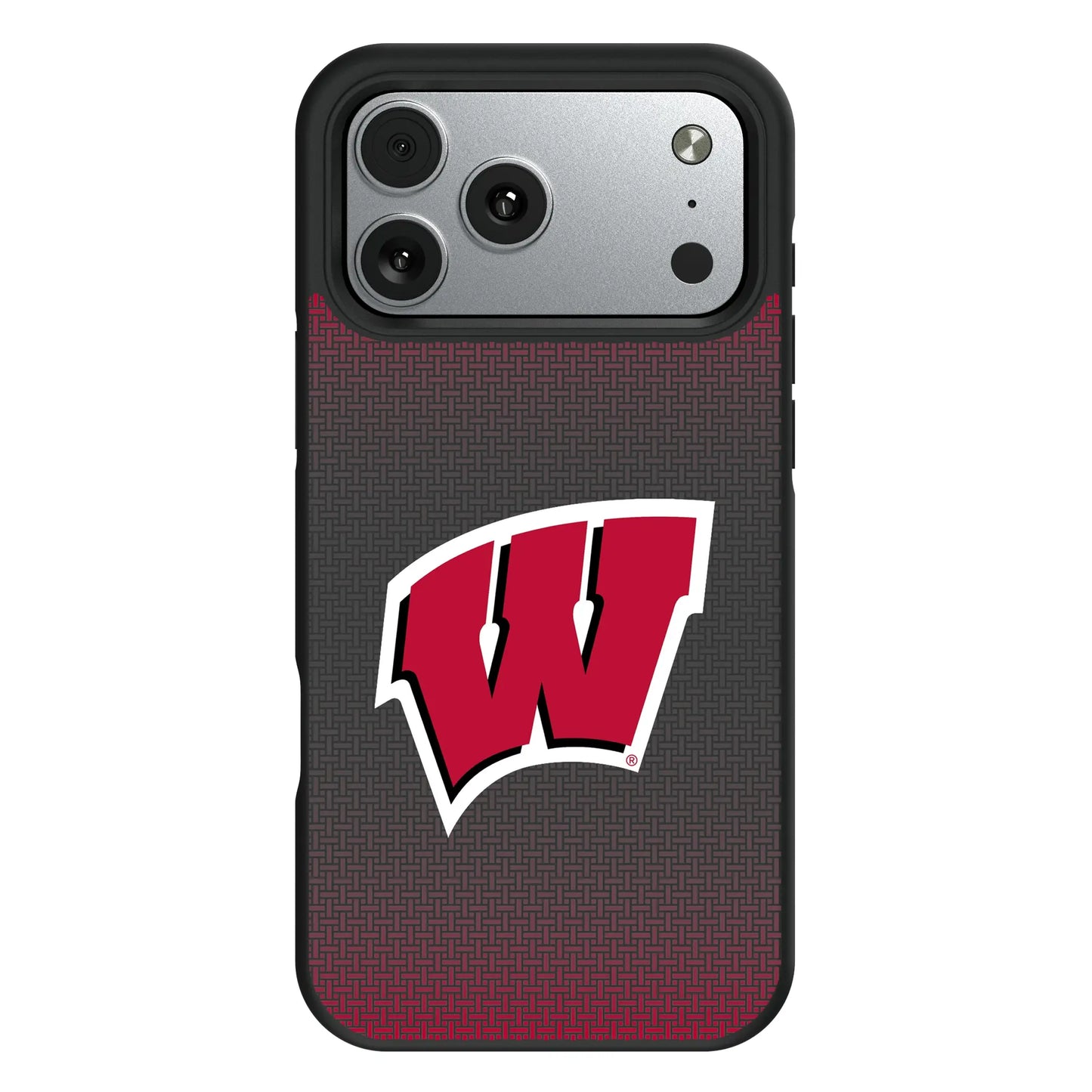 University of Wisconsin Badgers Linen Bump Phone Case for Apple iPhone