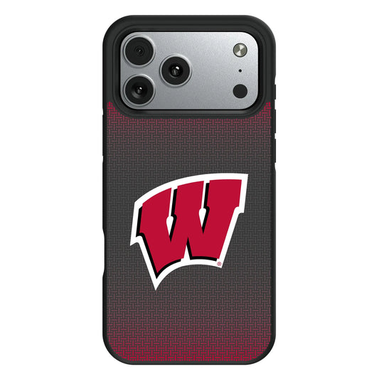 University of Wisconsin Badgers Linen Bump Phone Case for Apple iPhone