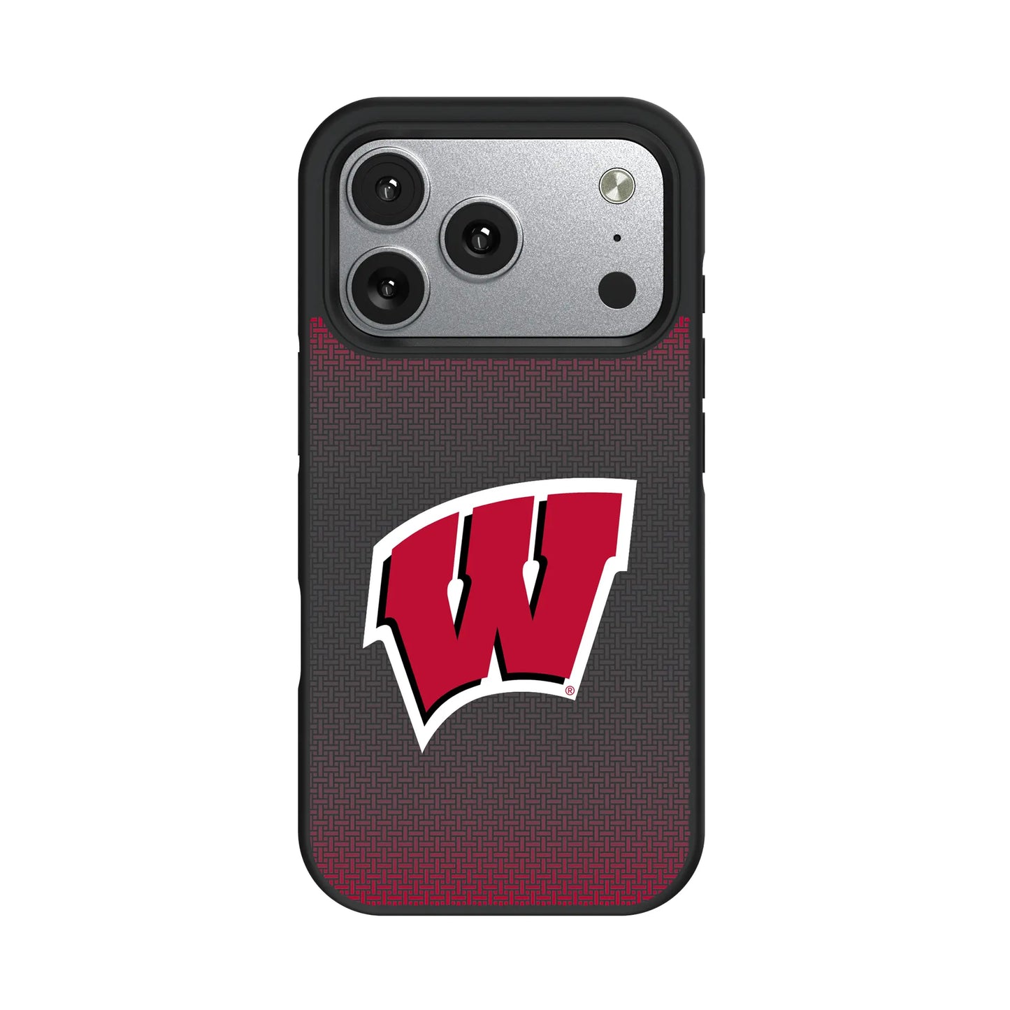 University of Wisconsin Badgers Linen Bump Phone Case for Apple iPhone