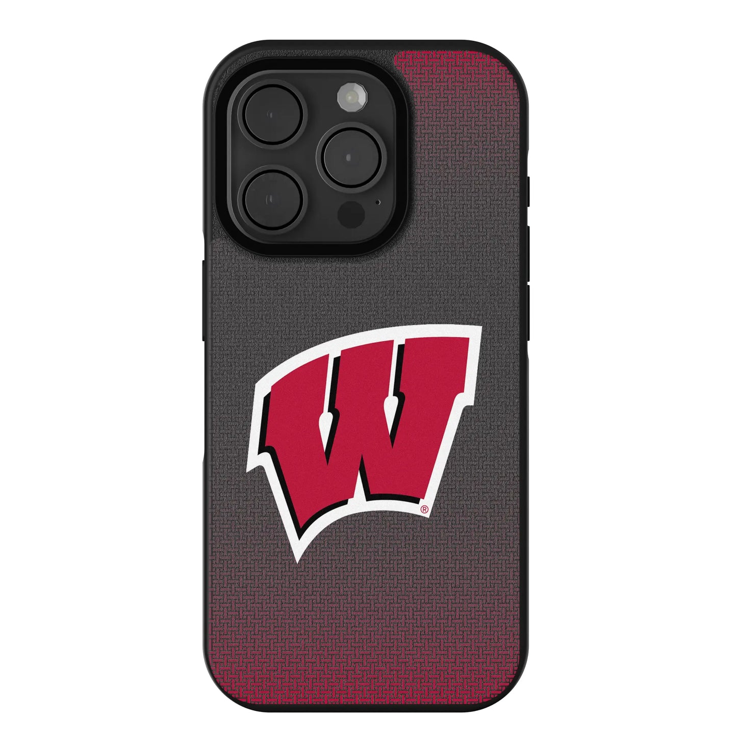 University of Wisconsin Badgers Linen Bump Phone Case for Apple iPhone