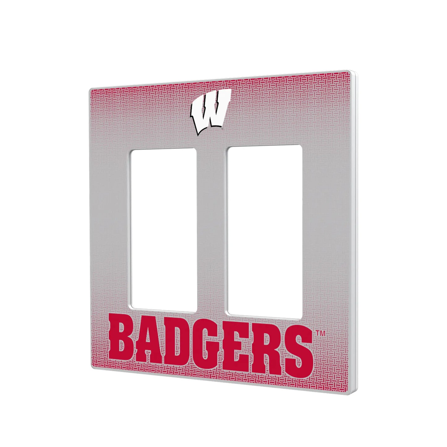 University of Wisconsin Badgers Linen Hidden-Screw Light Switch Plate