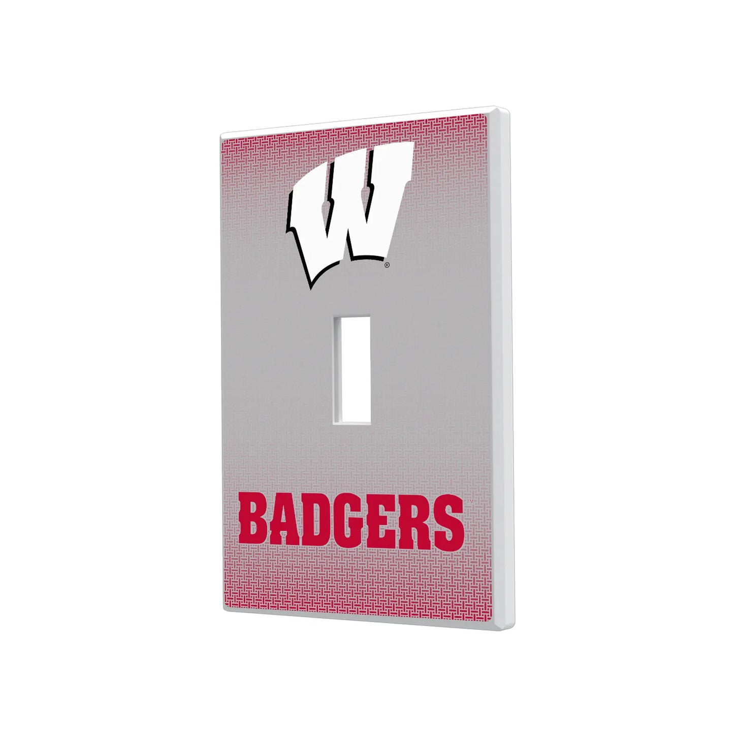 University of Wisconsin Badgers Linen Hidden-Screw Light Switch Plate