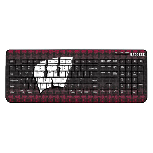 University of Wisconsin Badgers Linen Wireless USB Keyboard
