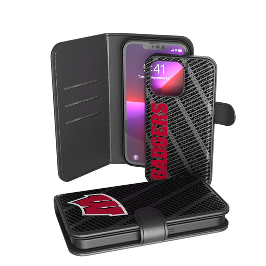 University of Wisconsin Badgers Monocolor Tilt Wallet Phone Case for Apple iPhone