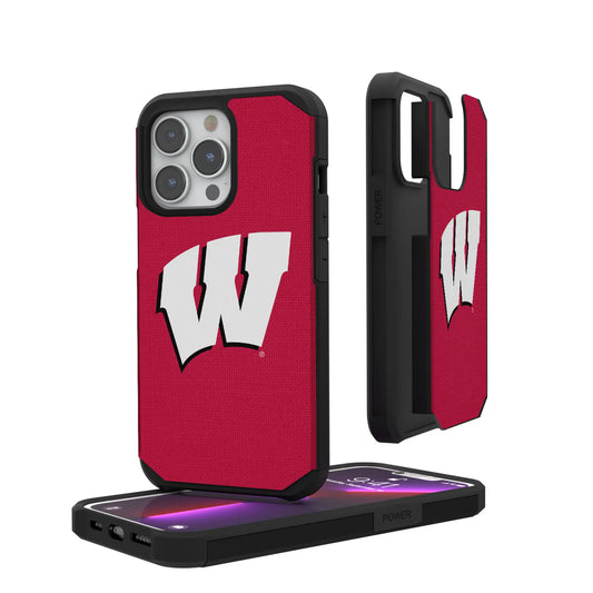 University of Wisconsin Badgers Solid Rugged Phone Case for Apple iPhone