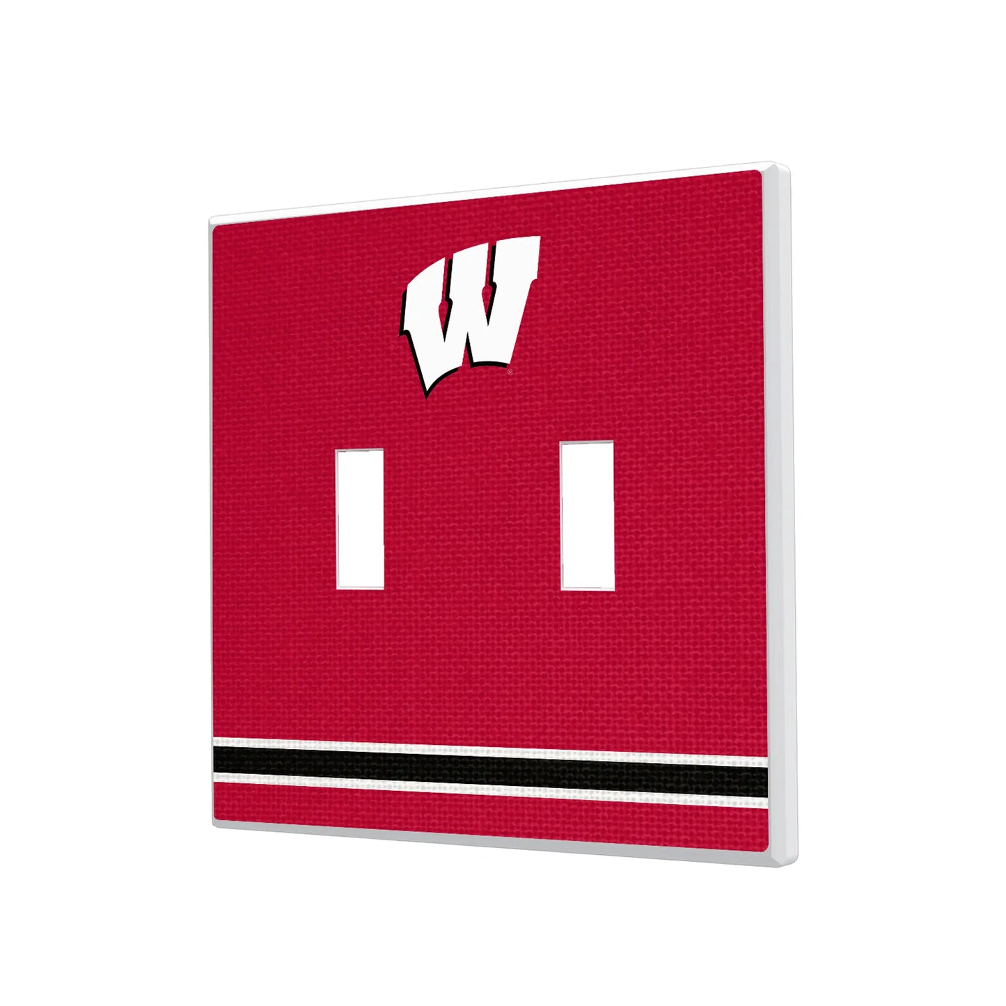 University of Wisconsin Badgers Stripe Hidden-Screw Light Switch Plate