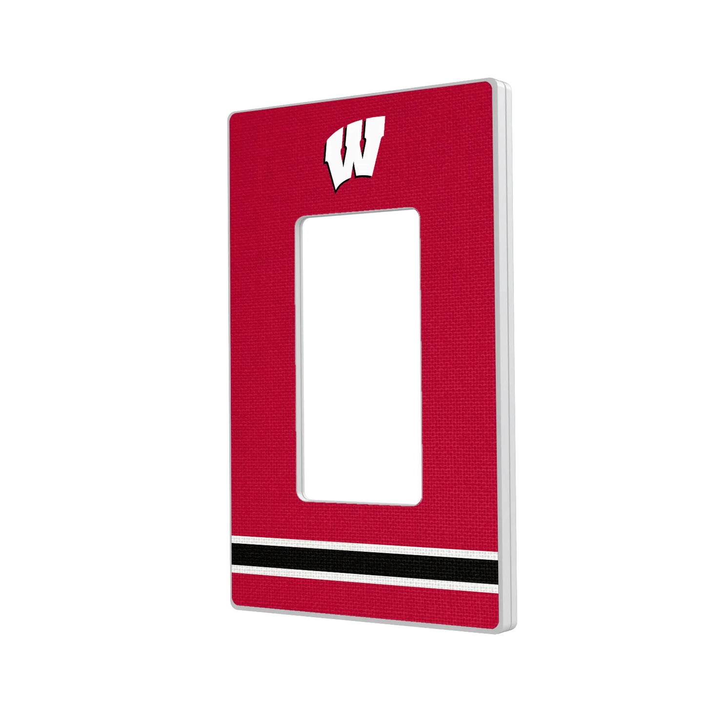 University of Wisconsin Badgers Stripe Hidden-Screw Light Switch Plate