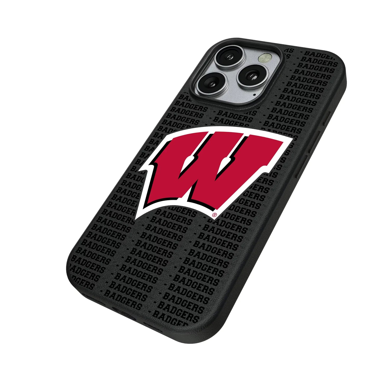 University of Wisconsin Badgers Text Backdrop MagSafe Compatible Phone Case for Apple iPhone