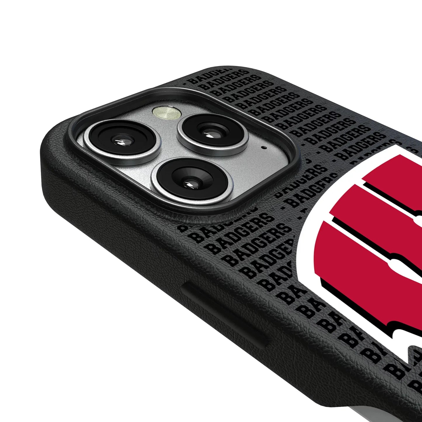 University of Wisconsin Badgers Text Backdrop MagSafe Compatible Phone Case for Apple iPhone