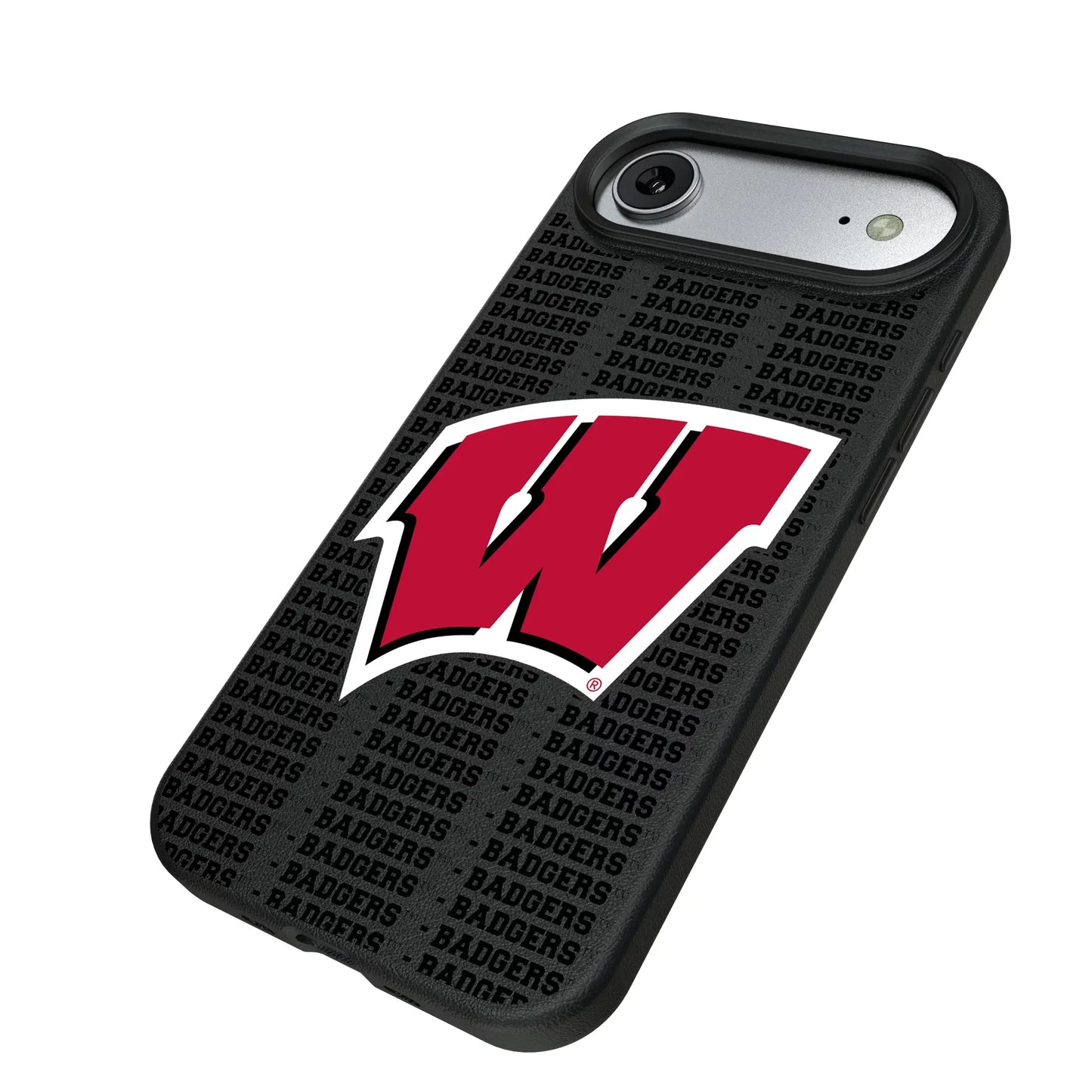 University of Wisconsin Badgers Text Backdrop MagSafe Compatible Phone Case for Apple iPhone