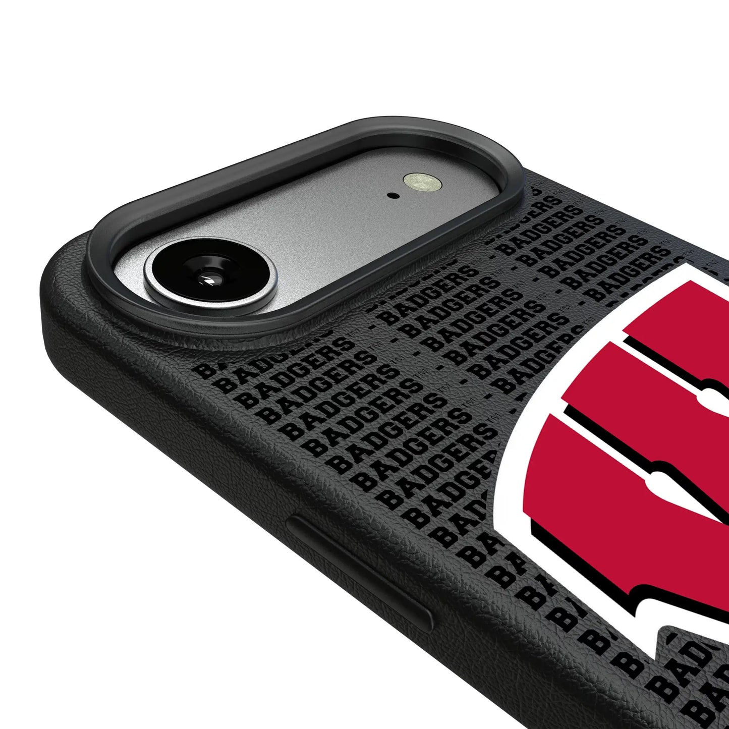 University of Wisconsin Badgers Text Backdrop MagSafe Compatible Phone Case for Apple iPhone