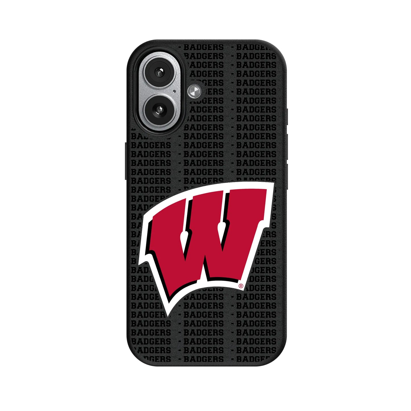 University of Wisconsin Badgers Text Backdrop MagSafe Compatible Phone Case for Apple iPhone