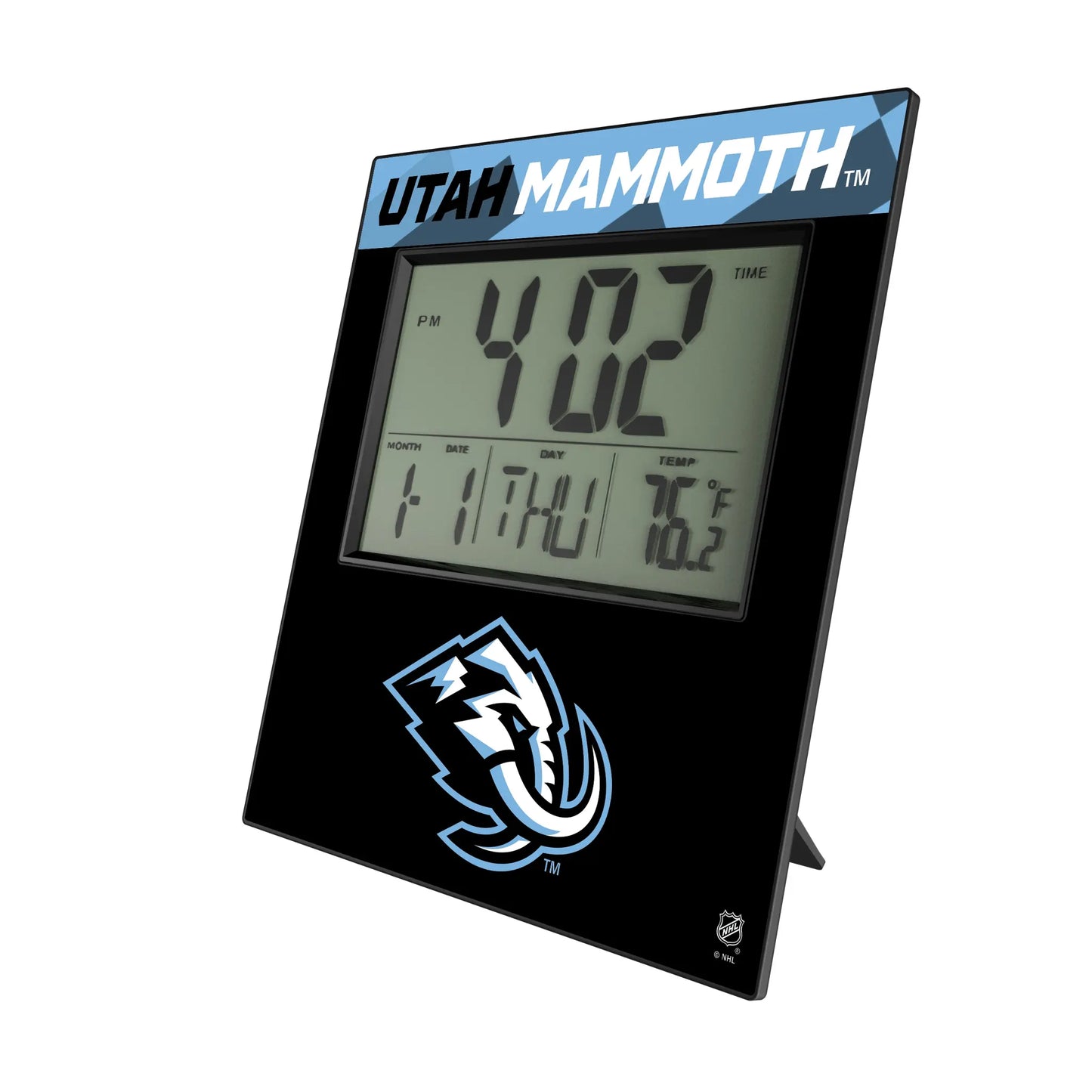 Utah Mammoth Color Block Wall Clock