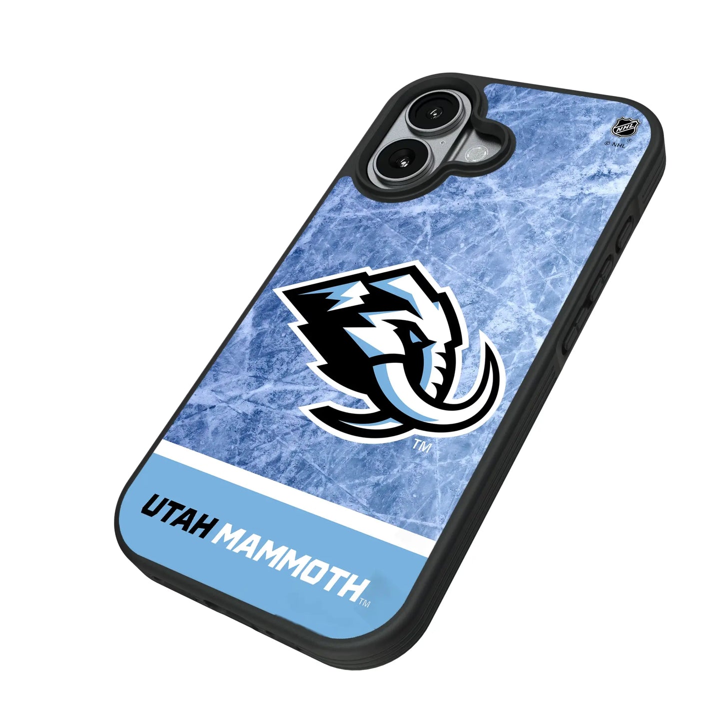 Utah Mammoth Ice Wordmark Bump Phone Case for Apple iPhone