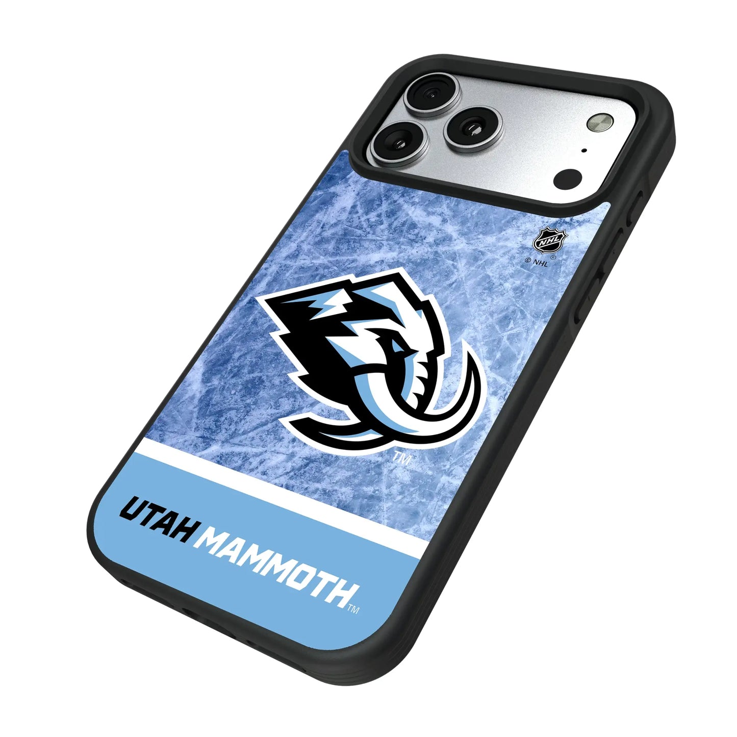 Utah Mammoth Ice Wordmark Bump Phone Case for Apple iPhone