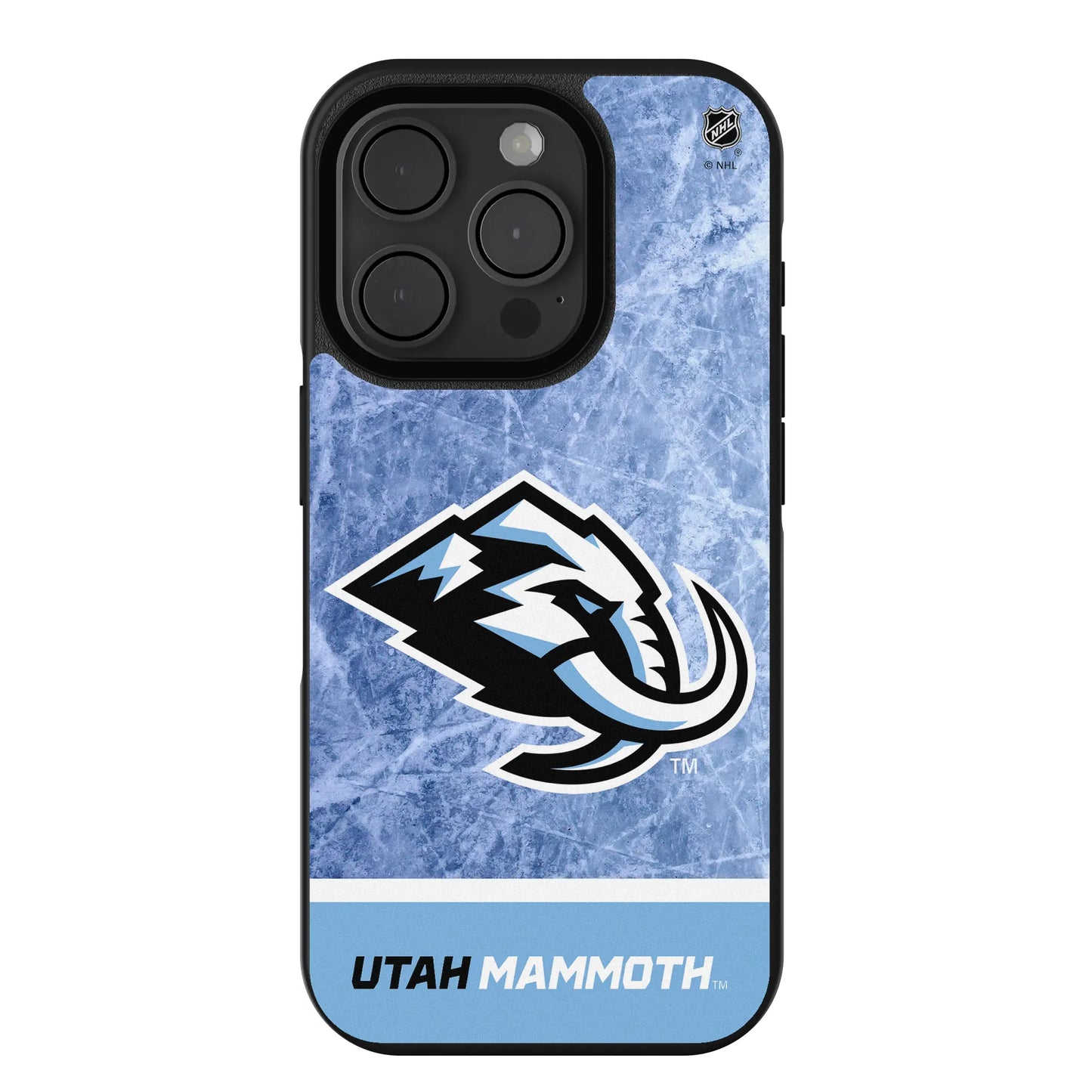 Utah Mammoth Ice Wordmark Bump Phone Case for Apple iPhone